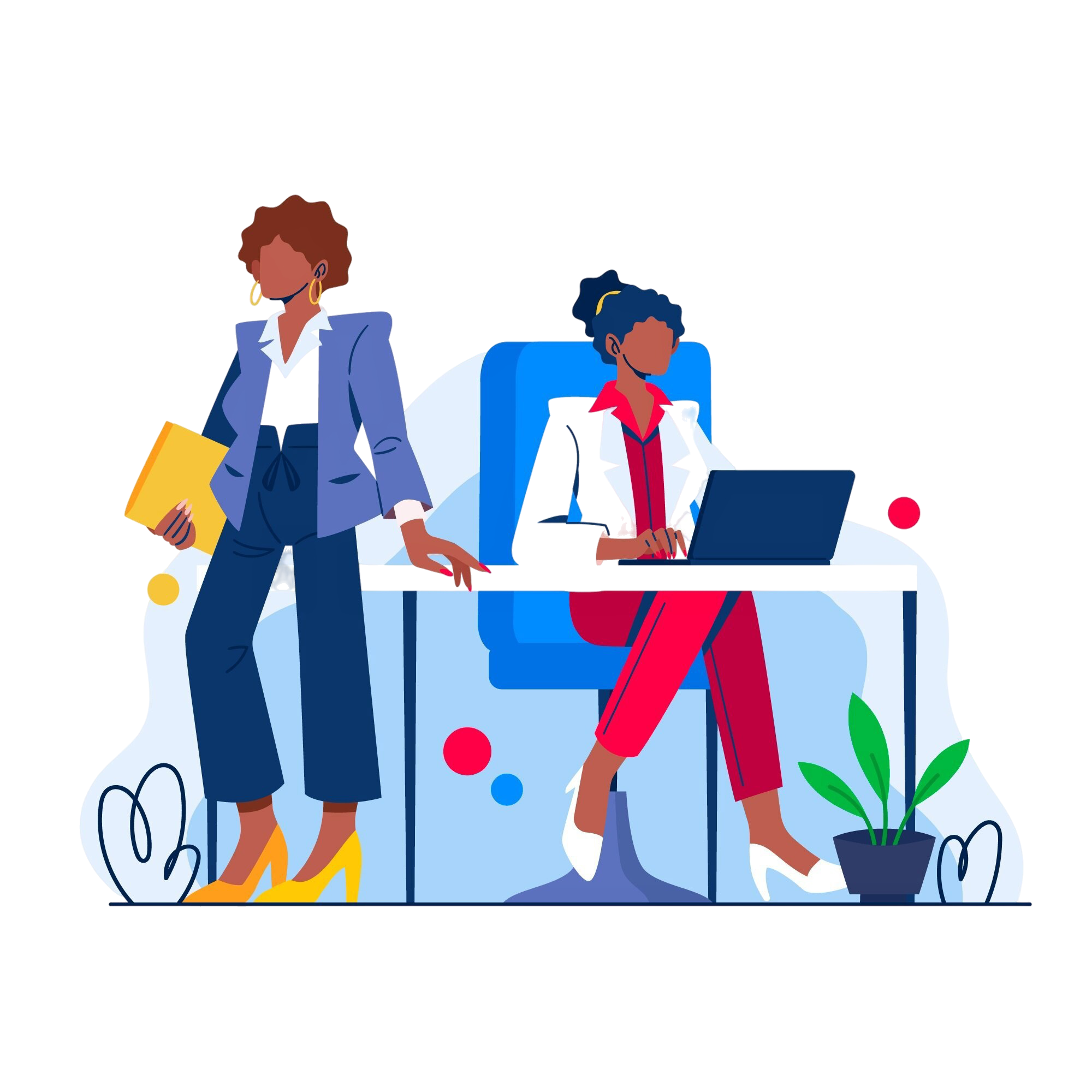 African American businesswoman illustration
